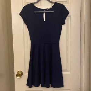 Short navy summer dress